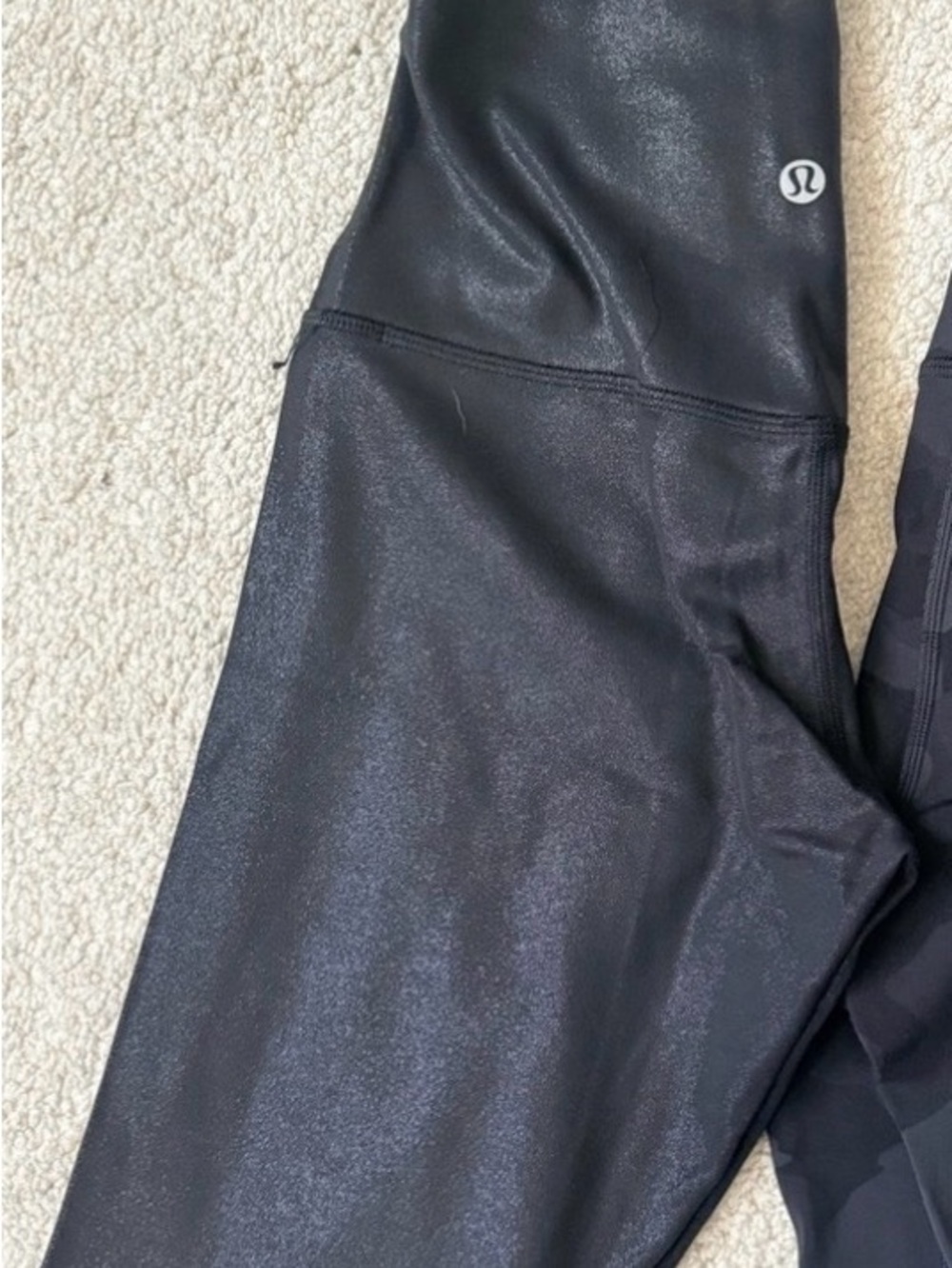 lululemon athletica Black Faux-Leather